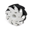 A Set Of 100Mm Aluminium Mecanum Wheels (Bearing Type Rollers) (4 Pieces)