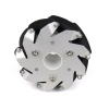 A Set Of 100Mm Aluminium Mecanum Wheels (Bearing Type Rollers) (4 Pieces)