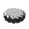 Easymech 152Mm Aluminium Mecanum Wheels (Bearing Type Rollers) Left