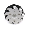 100Mm Aluminium Mecanum Wheels (Bush Type Rollers) Left