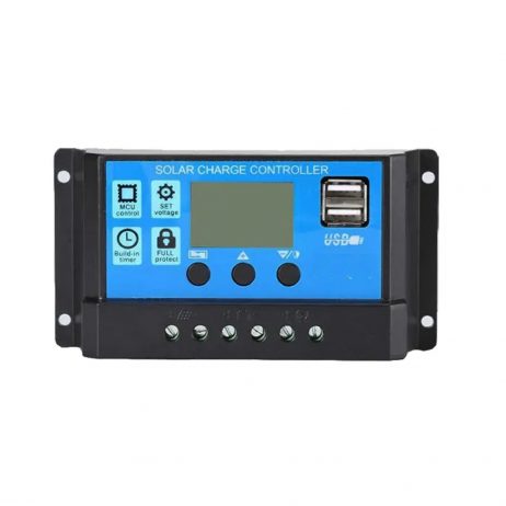 20A Intelligent Lcd Solar Controller With Usb Output Port