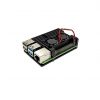 Aluminum Heat Sink Case With Double Fans For Raspberry Pi 4B - Black