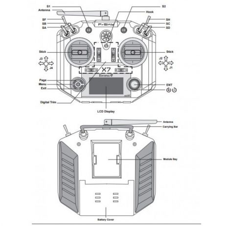 Frsky 2.4Ghz Taranis Q X7 Access Transmitter (White)