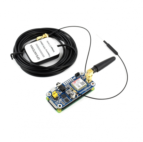 Waveshare Gsm/Gprs/Gnss/Bluetooth Hat For Raspberry Pi