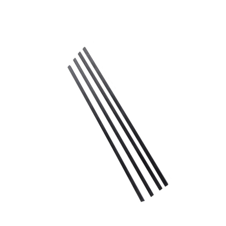 Pultruded 10Mm X 2Mm X 200Mm Carbon Fiber Strip-(Pack Of 4)