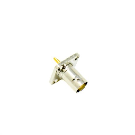 Flange Mount Bnc Connector 4 Hole Female Connector Solder Type