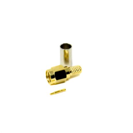 Male Sma Solder Type Straight Nickel Plating Connector For Coaxial Cable - Image 2
