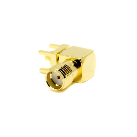 Sma Female Connector Right Angled Through-Hole For Pcb Mount