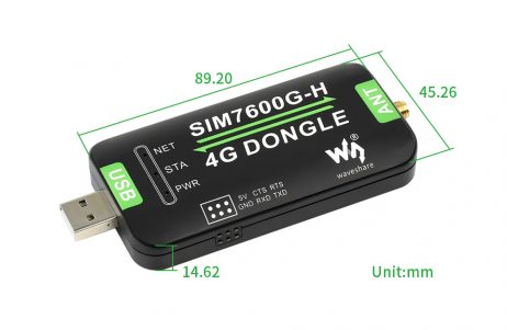 Waveshare Sim7600G-H 4G Dongle, Gnss Positioning, Global Band Support - Image 3