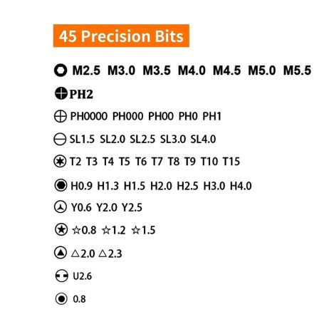 Screwdriver Set, 52 In 1 Screwdriver Set With 42 Bits, Multi-Function Magnetic Repair Computer Tool Kit For Rapair Jewelry, Eyeglass, Pc, Laptops, Smartphone, Watches - Red | B084F9Z8S2 ( Jm-8100 ) - Image 3