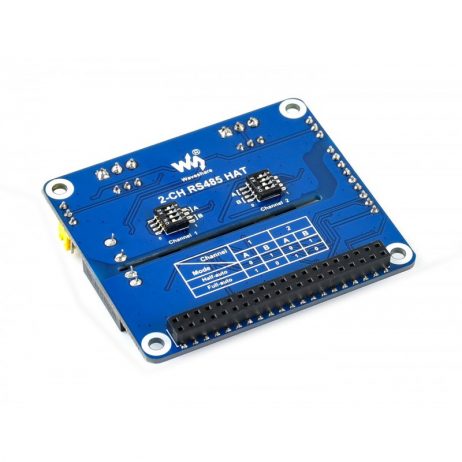 Waveshare 2-Channel Isolated Rs485 Expansion Hat For Raspberry Pi