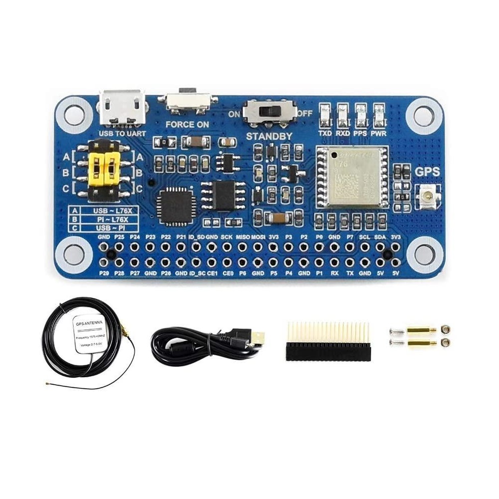 Waveshare L76X Multi-Gnss Hat, L76X Multi-Gnss Hat, Multi-Gnss Hat, Gnss Hat Waveshare Waveshare L76X Multi Gnss Hat For Raspberry Pi Gps Bds Qzss 5 Waveshare L76X Multi-Gnss Hat For Raspberry Pi, Gps, Bds, Qzss