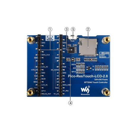 2.8 Inch Touch Display Module For Raspberry Pi Pico