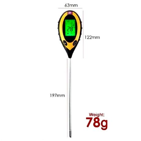 4 In 1 Soil Ph Meter Soil Tester Ph Moisture Meter