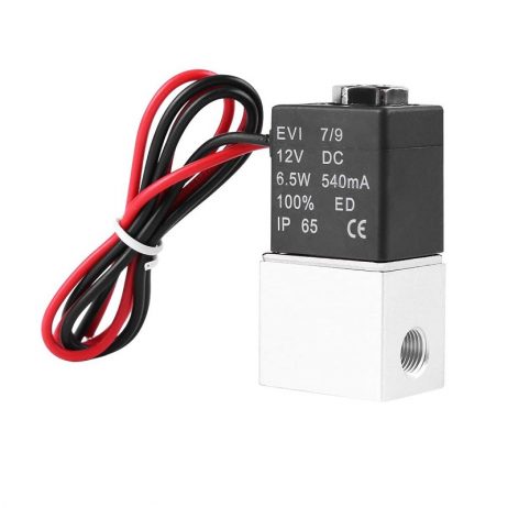 Dc 12V Solenoid Valve 1/4 Inch 2 Way Normally Closed Direct-Pneumatic Valves