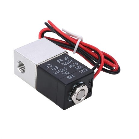 Dc 12V Solenoid Valve 1/4&Quot; 2 Way Normally Closed Direct-Pneumatic Valves For Water Air Gas Hot