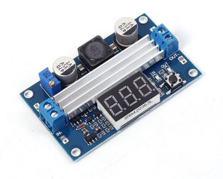 DC-DC High Power Adjustable Step-up Module 3.0~35V to 3.5~35V 100W with Digital Display Voltmeter