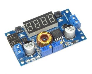 DC-DC XL4015 Adjustable Step-down Module 5A 75W with 4 Bits Digital Display Voltmeter