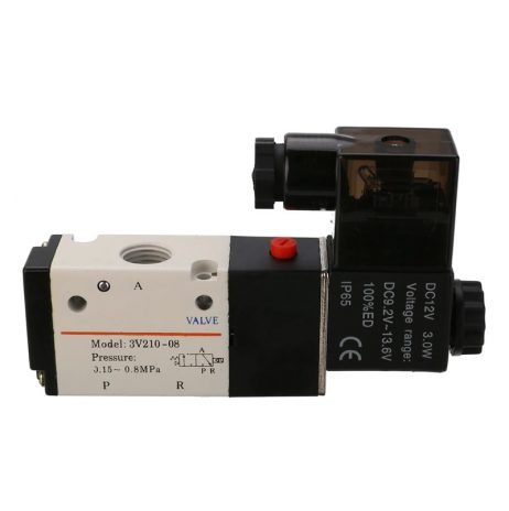 Dc12V 14'' 3 Way 2 Position Pneumatic Solenoid Valve For Water Air Gas