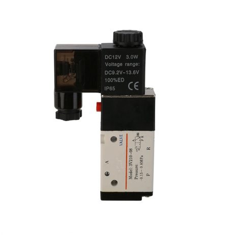 Dc12V 14'' 3 Way 2 Position Pneumatic Solenoid Valve For Water Air Gas