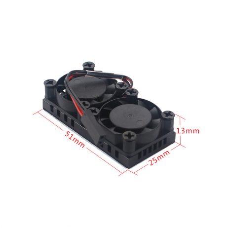 Double Fans Radiator For Raspberry Pi 3B+4B