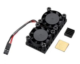 Double Fans Radiator for Raspberry Pi 3B+/4B