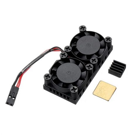Double Fans Radiator For Raspberry Pi 3B+/4B