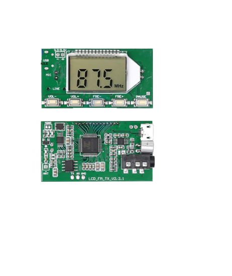 Dsp Pll 87-108Mhz Stereo Fm Transmitter Module Digital Lcd Display