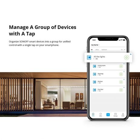 Sonoff Rfr2 Smart Home Wifi Mobile Remote Control Siri/Alexa/Google Voice Control On/Off Switch 10A 433Mhz Version - Image 3