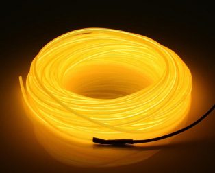 5M Neon Light Dance Party Decor Light Neon LED Lamp Flexible EL Wire Rope Tube Waterproof LED Strip