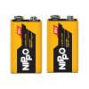 Generic 9V Original Nippo Extra Heavy Duty Battery 2 Pcs 2