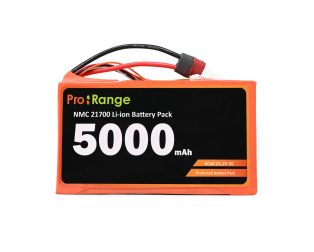 Pro-range NMC 21700 22.2V 5000mAh 3C 6S1P Li-Ion Battery Pack