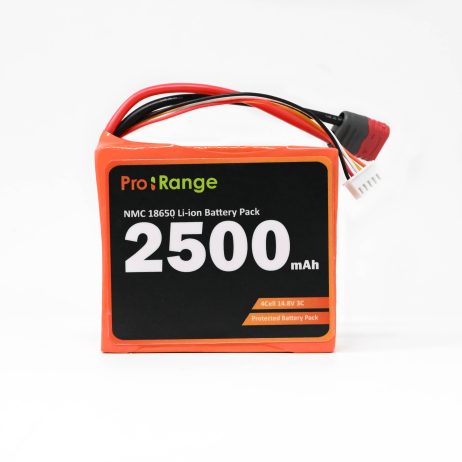 Pro-Range Nmc 18650 14.8V 2500Mah 3C 4S1P Li-Ion Battery Pack