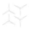 Orange Orange Hd 51466 Tri Blade Flash Propellers 2Cw2Ccw 2 Pair Milk White 1