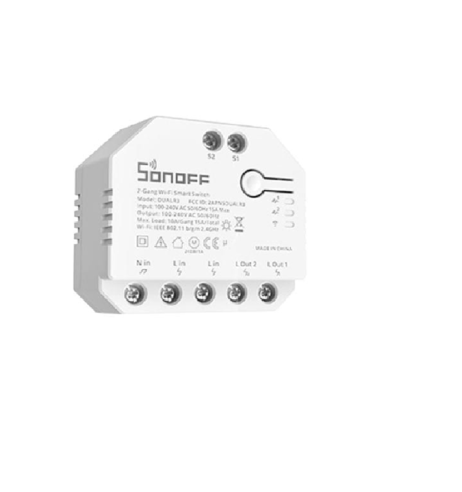Sonoff Dual R3 2 Channels Smart Home Wifi Mobile Remote /Siri Voice Control On-Off Switch