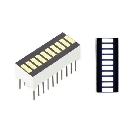 White 10 Segment Led Display