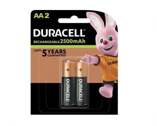 Duracell Rechargeable Batteries AA 2500mAh (Pack of 2)