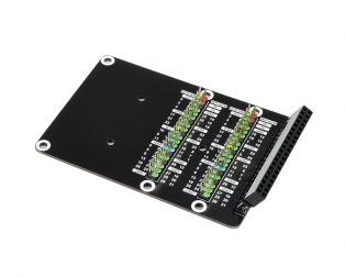 Waveshare Raspberry Pi 400 GPIO Header Adapter, 2x 40PIN Header Expansion, Leaning Version