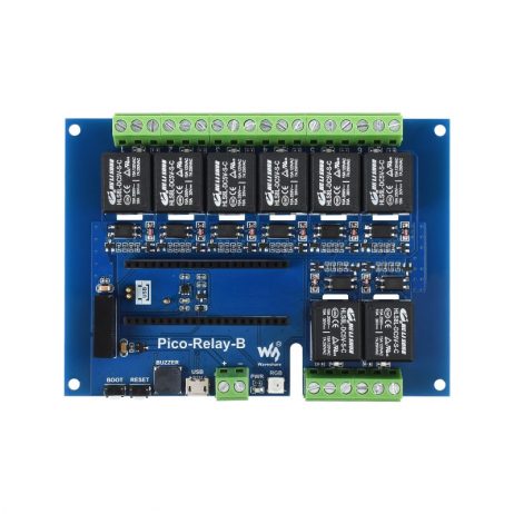 Waveshare Industrial 8-Channel Relay Module For Raspberry Pi Pico, Multi Protection