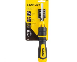 STANLEY 10pc Ratcheting Multi-Bit Screwdriver