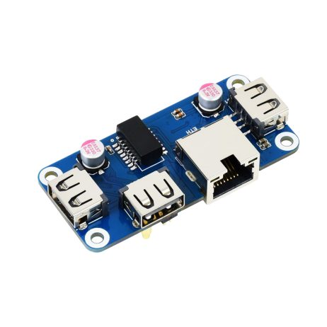 Waveshare Ethernet / Usb Hub Hat (B) For Raspberry Pi Series, 1X Rj45, 3X Usb 2.0