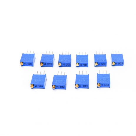 Orange 50Pcs 3296W Adjustable Potentiometer Kit