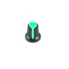 Potentiometer Knob Rotary Switch Cap Green Color- Pack Of 5 Pcs.