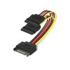 Generic All Copper 15Pin Sata Y Splitter Power Cord 4