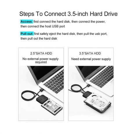 Sata3.0 To Usb 3.0, External Hard Disk Data, Cable Supports 2.5/3.5 Inch 22Pin Ssd External Hard Drive - Image 5