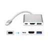Usb 3.1 Type-C To Hdmi + Usb3.0 + Type C Adapter Converter (Silver),Hd+Usb3.0+Pd Adapter Converter,Durable Usb-C To Hdmi And Usb 3.0 Adapter,Usb C To Hdmi Adapter,Best 3 In 1 Portable Usb C To Hdmi Adapter For Macbook,Type-C To Hdmi Adapter Usb 3.1 Silver Generic Usb C Type To Hdmi Adapter 3 Generic Usb C Type To Hdmi Adapter 3