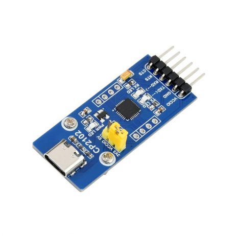 Waveshare Cp2102 Usb Uart Board (Type C), Usb To Uart (Ttl) Communication Module, Usb-C Connector