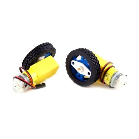 1 Pair Smart Car Rubber Wheel, Support Stepper Motor And Dc, Motor Size:47*33.8*12Mm - Image 5