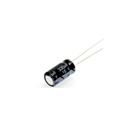 330Uf 16V Dc Polymer Aluminium Through Hole Capacitor Pack Of 20 2