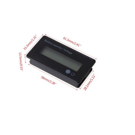 12V-84V Battery Power Display Meter Lithium Battery Lead-Acid Battery Power Display Gy-6Gs Green 12V Lead-Acid - Image 3